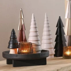 Online Plateau bois noir Objet Décoratif