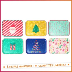 Sale Plateau melamine 37x29cm 6ass Reveillon