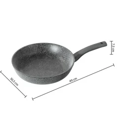 Hot Poele 30 alu forge caractere Casserole, Poêle