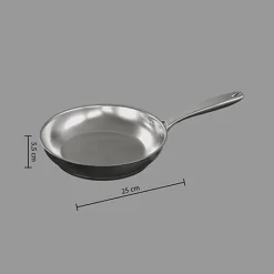 Best Poele 24cm inox resilience Casserole, Poêle