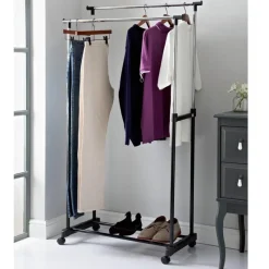 Outlet Portant extensible 2 barres Rangement