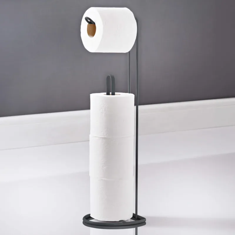 Porte papier toilette gris Accessoire Wc