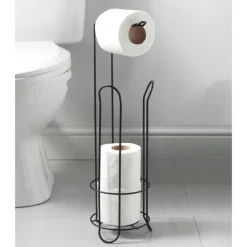 New Porte papier toilette noir mat Accessoire Wc