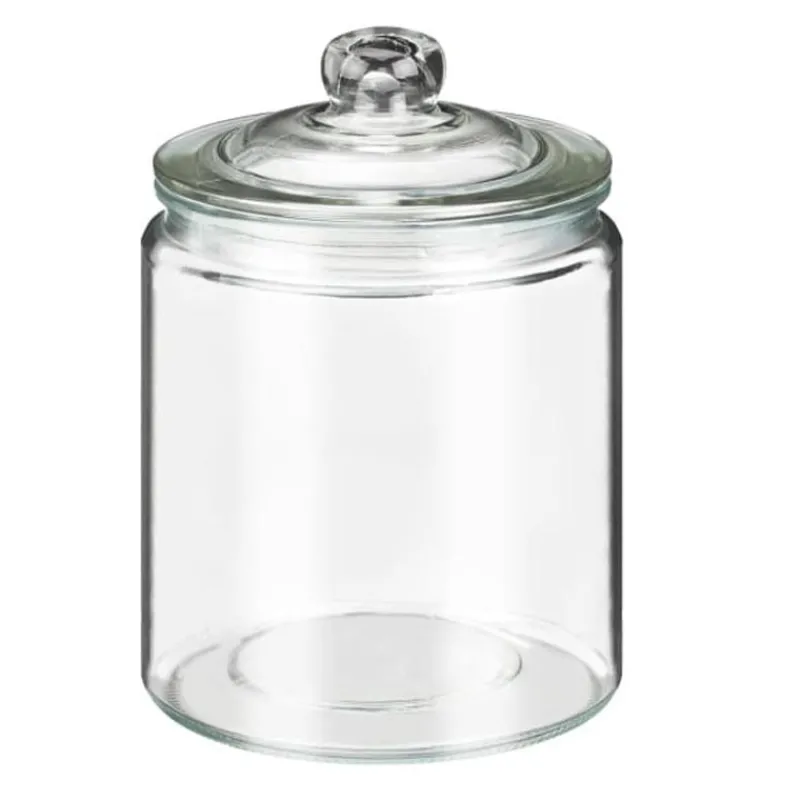 Pot en verre d12x15.5cm Boîte, Rangement