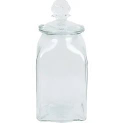 Clearance Pot fleur en verre 10x10x23cm Boîte, Rangement