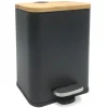 Best Poubelle 5 litres bambou noire Accessoire Wc