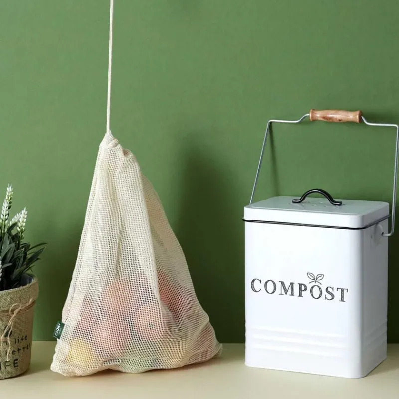 New Poubelle de compostage metal bla Ustensiles, Accessoire De Cuisine