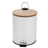 Online Poubelle 5l blanche + bambou Accessoire Wc