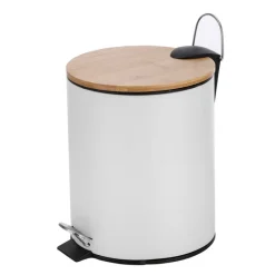 Online Poubelle 5l blanche + bambou Accessoire Wc