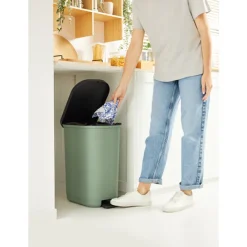 Best Poubelle ribo 40l vert sauge Poubelle