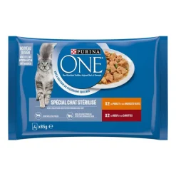 Sale Purina one filets en sauce x4 Alimentation Chat