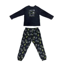 Sale Pyjama garcon polaire let's play Cocooning