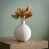 Sale Queues de lapin dans vase boule Fleur, Plante Artificielle