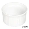 Ramequin ceramique blanc d9cm Plat, Moule
