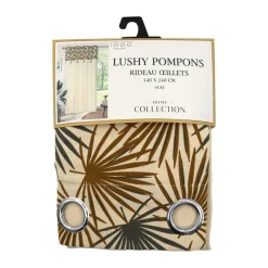 Clearance Rideau Aillets lushy pompons 140 Rideau, Voilage·Rideau
