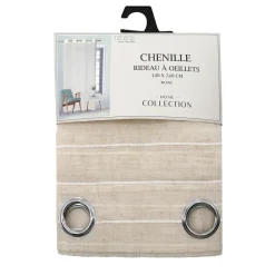 Hot Rideau chenille 140x240cm creme Rideau, Voilage·Rideau