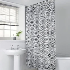 Sale Rideau de douche geometrique Accessoire Salle De Bain