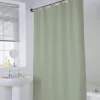 Hot Rideau de douche polyester vert Accessoire Salle De Bain