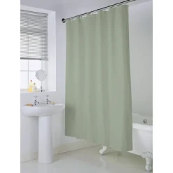 Hot Rideau de douche polyester vert Accessoire Salle De Bain