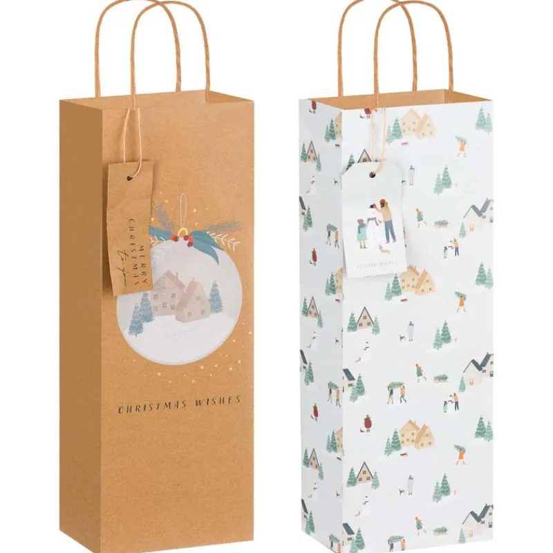 New Sac bouteille forest Emballage Cadeau