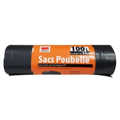 Discount Sacs poubelle liens 100l Alu, Film, Sac Poubelle