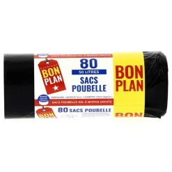New Sacs poubelle x80 50l Alu, Film, Sac Poubelle