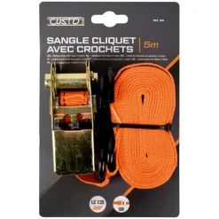 Discount Sangle cliquet 5m + crochets Automobile