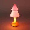 Discount Sapin verre avec pied colore led Décoration