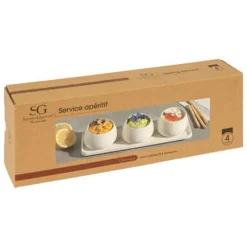 New Service aperitif nora 4 pieces Vaisselle, Art De La Table·Assiette, Service