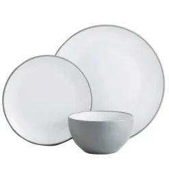 Online Service vaisselle gris 12pcs Vaisselle, Art De La Table·Assiette, Service