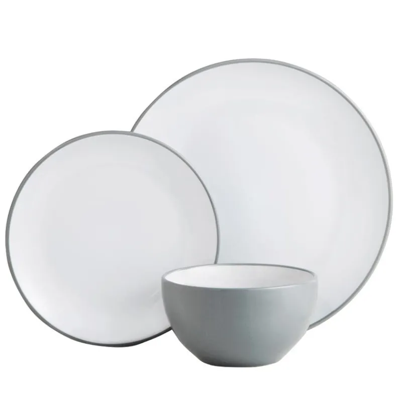 Online Service vaisselle gris 12pcs Vaisselle, Art De La Table·Assiette, Service