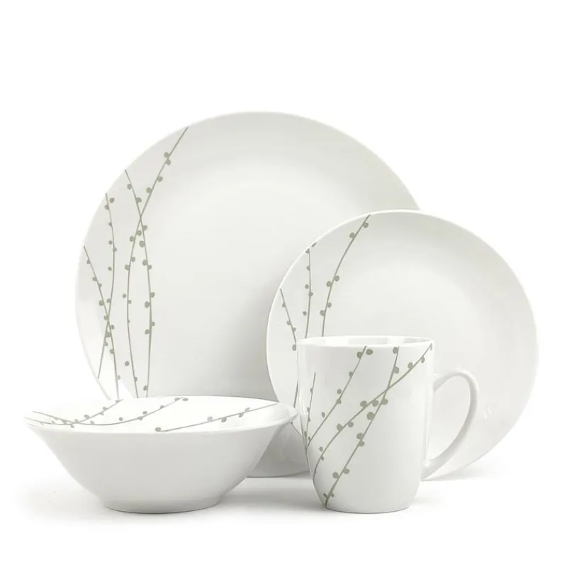 Online Service vaisselle vert 16pcs Vaisselle, Art De La Table·Assiette, Service