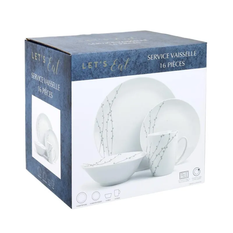Online Service vaisselle vert 16pcs Vaisselle, Art De La Table·Assiette, Service
