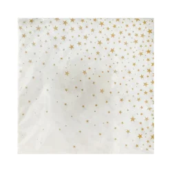 Clearance Serviette gold star 33x33cm x20 Table De Fête|Vaisselle, Déco Festive·Table De Fête