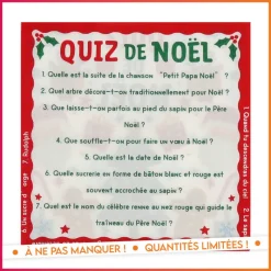 Best Serviette quiz de noel 33x33cm x Vaisselle Jetable