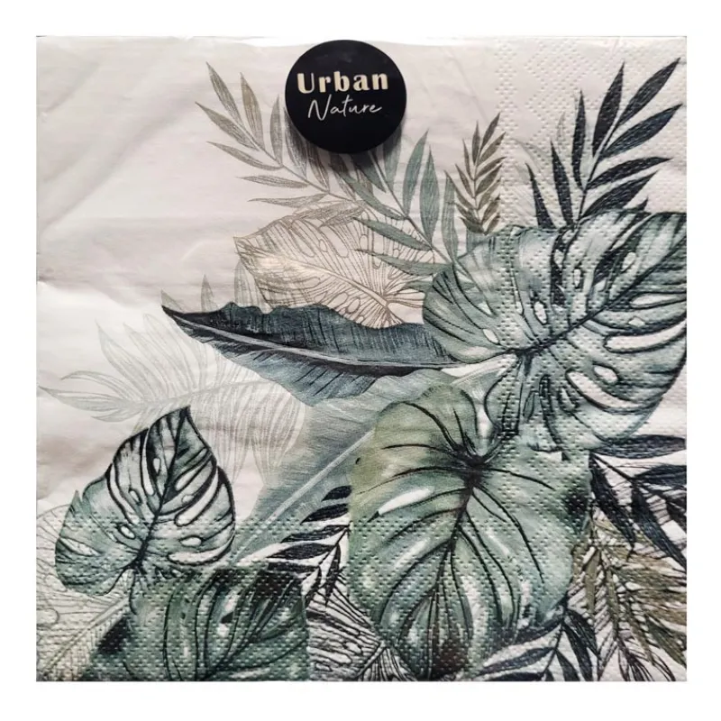 Serviette 33x33cm x20 urban natu Vaisselle Jetable