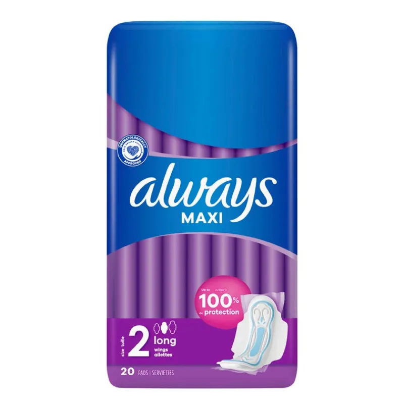 Hot Serviettes x20 maxi long plus Hygiène Feminine