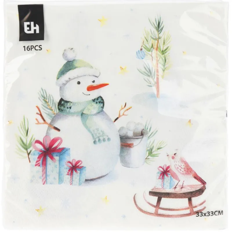 Discount Serviettes 33x33cm 16pcs Vaisselle Jetable