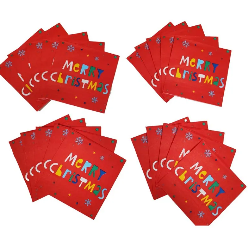 Best Serviettes 33x33cm x20 merry chr Vaisselle Jetable