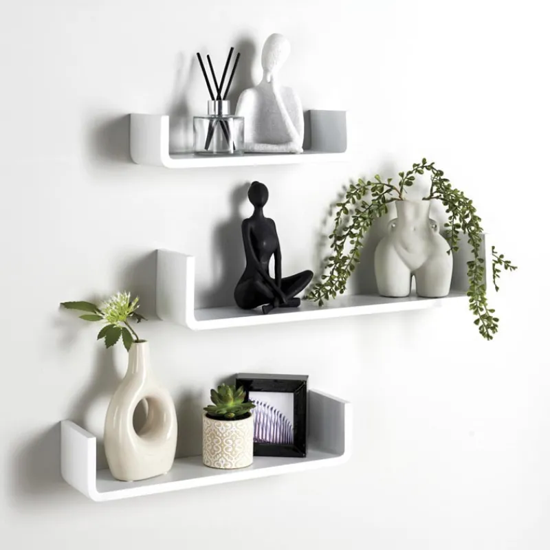 Set 3 etageres bords arrondis Etagère