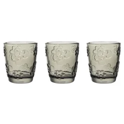 Sale Set 3 verres motif floral Boîte, Rangement