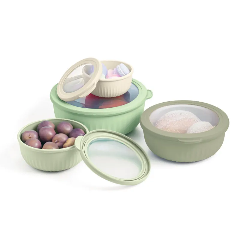 Outlet Set de 4 bol avec couvercles Boîte, Rangement