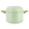 Sale Set de 8 pieces cuisson vert Casserole, Poêle