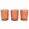 Sale Set de 3 verre a the orange fum Vaisselle, Art De La Table·Verre