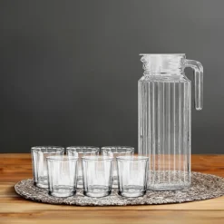 Clearance Set de 6 verre et un pichet en v Vaisselle, Art De La Table·Bouteille, Carafe