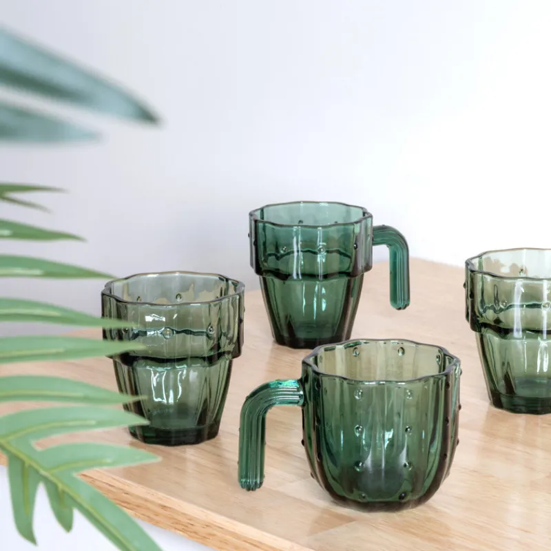 Outlet Set de 4 verres cactus Vaisselle, Art De La Table·Verre