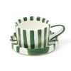 Outlet Set mug et dessous de mug rayure Vaisselle, Art De La Table·Tasse, Mug, Bol