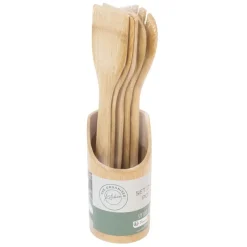 Outlet Set ustensiles + pot en bambou Ustensiles, Accessoire De Cuisine