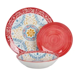 Set vaiselles 12 pcs motif flora Vaisselle, Art De La Table·Assiette, Service