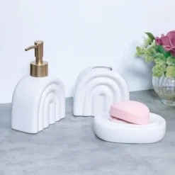 Outlet Set x3 accessoires sdb arche blc Accessoire Salle De Bain